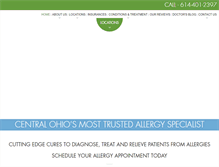 Tablet Screenshot of premierallergyohio.com